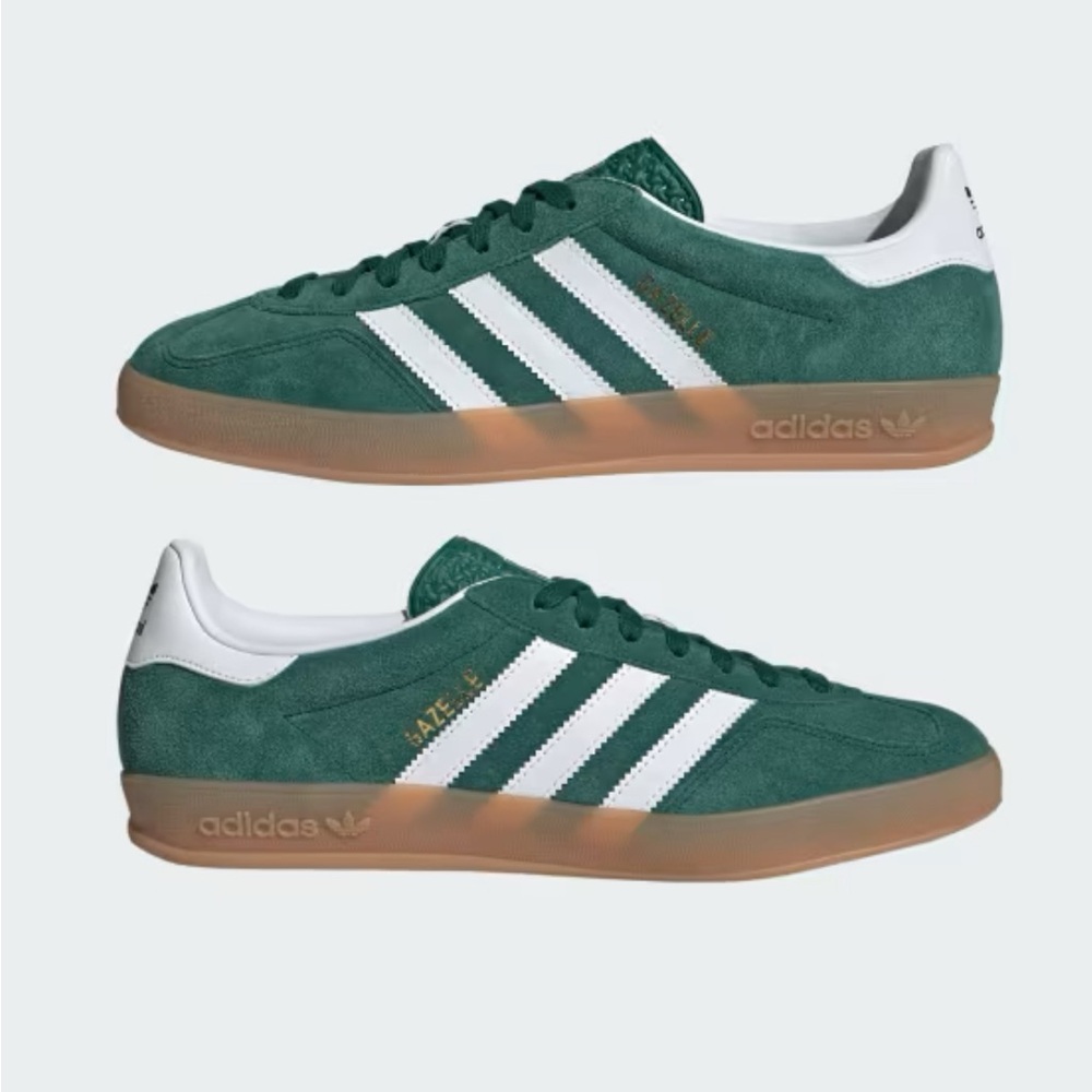Adidas Gazelle Indoor Green Suede Sneakers